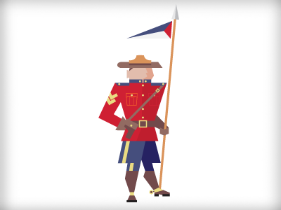 Mountie canada mounted police mounties police uniform vector