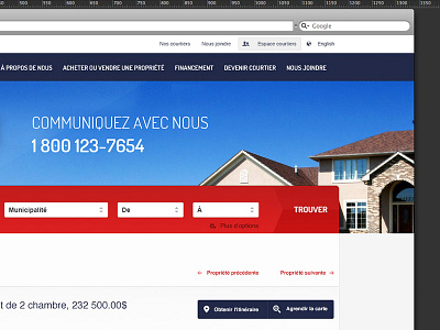 Form Search button estate agency form franck gaudin option search