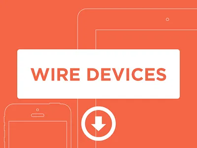 Wire Devices flat design ios ios devices minimal minimalism wireframes