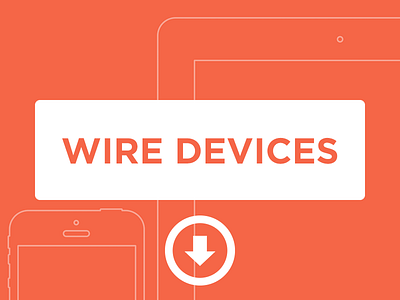 Wire Devices flat design ios ios devices minimal minimalism wireframes