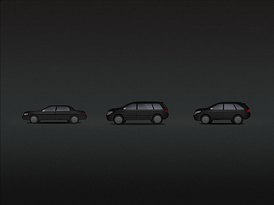 Vehicle Icons for iOS app car icon icons iphone minimal suv transportation van vector vehicle