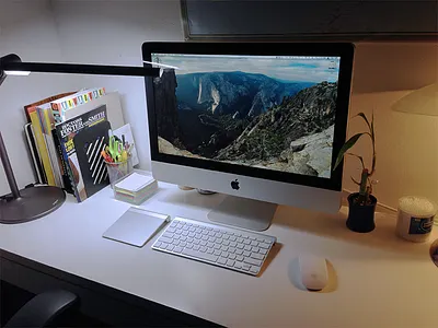 My Workspace apple desk ikea mac micke work workspace workstation