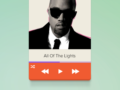 Mini Player design interface music player ui