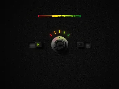 Simple Player dark music next pause play previous volume