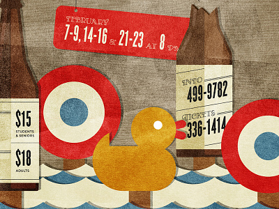 Gallery Target Game beer bottle duck gallery game poster target texture theater water
