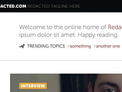 Blog Header header icon navigation trending