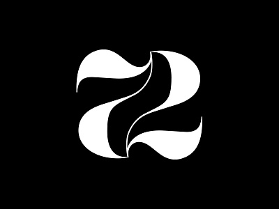Number 72 by TRAS black branding classic number tras