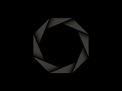 Element black gradient logo shadow