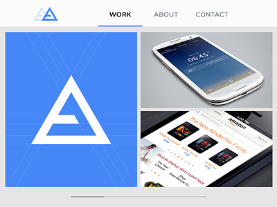 Minimal Portfolio flat grid logo minimal portfolio responsive simple website