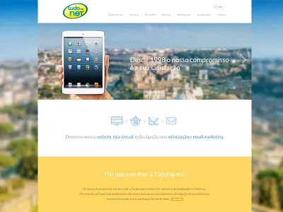 Wip Tudonanet landing page home icons landing page page slider website