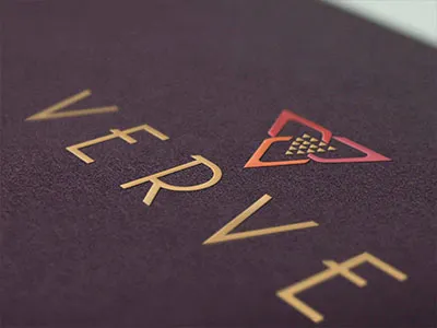 Verve Logo jewellery logo triangle v verve