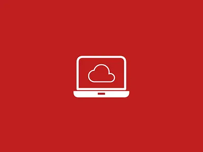 Up in the cloud cloud icon laptop