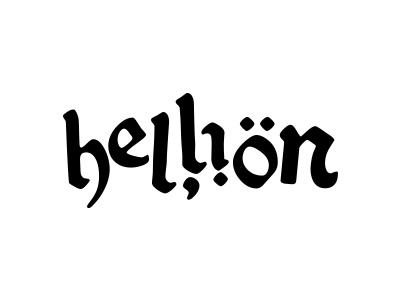 helliön black crust font gothic hardcore letters logo metal