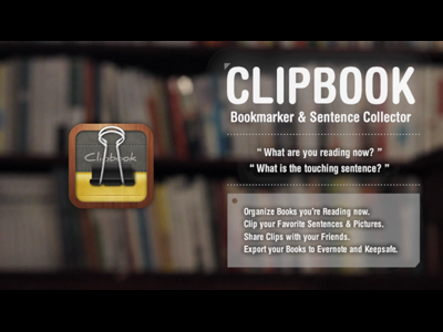 ClipBook - Bookmarker & Sentence Collector app iphone ui