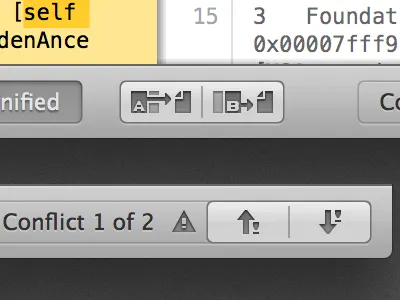 Merge and Conflict Stepper controls in Kaleidoscope 2 app button kaleidoscope ui