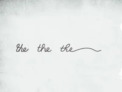handrawn the's hand drawn the