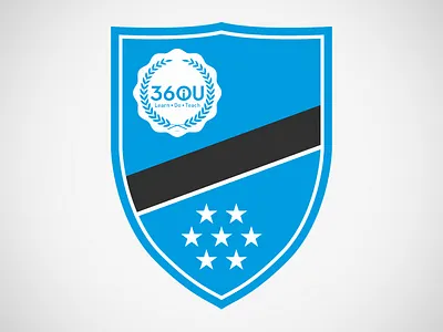 Concept for a report cover crest preppy vector