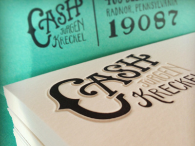 The Jürg IRL hand drawn type lettering letterpress stationery