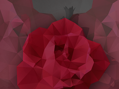 Rose alice in wonderland delaunay triangulation illustrator photoshop rose title seqeunce