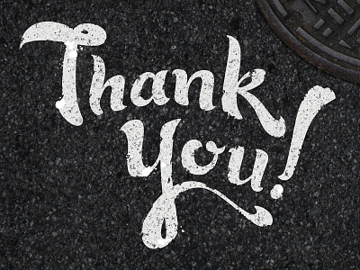 Thank You lettering script