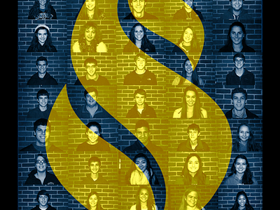 Sayre Spectacular blue gold high school notebook overlay photo poster sayre vector