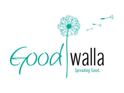 Goodwalla Logo black dandelion logo minimal teal