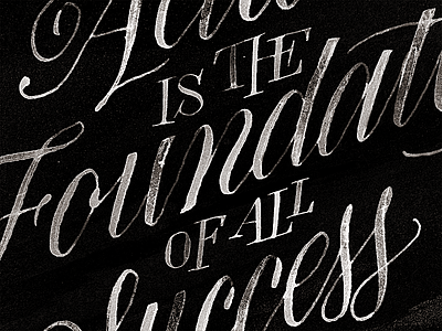 Success calligraphy lettering script