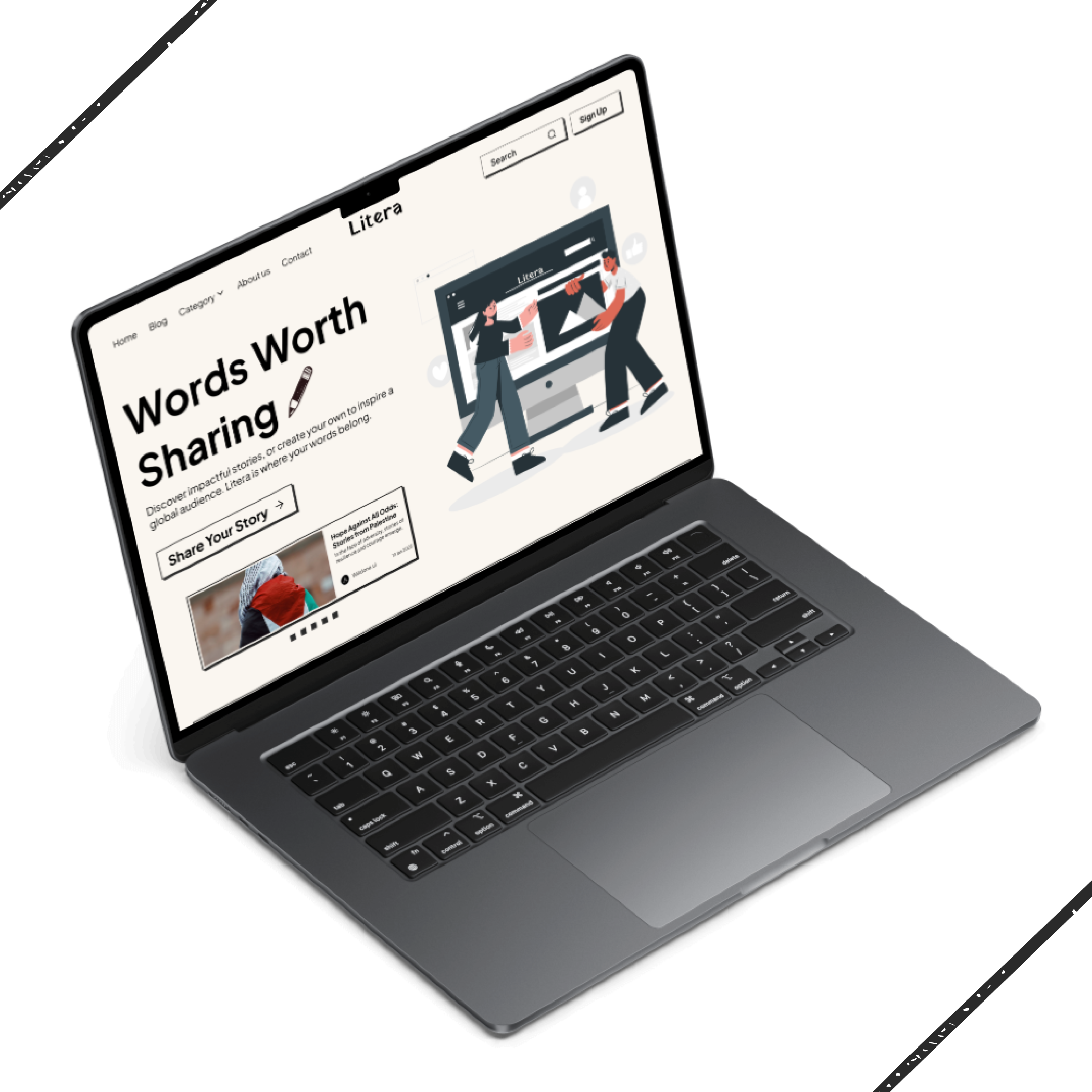 Example of Modern & Minimalist Landing Page Design