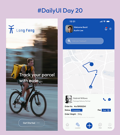 Long Feng Location Tracker Page #DailyUI day 20 dailyui design figma graphic design typography ui ux