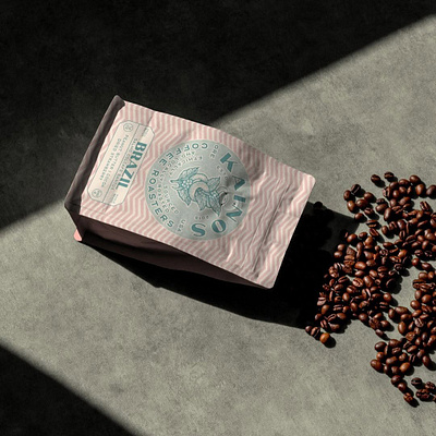 Kainos Coffee Co. Packaging Design brand brand design brand identity branding coffee brand design coffee branding coffee merch coffee merch design design graphic design illustration logo logo design merch merch design