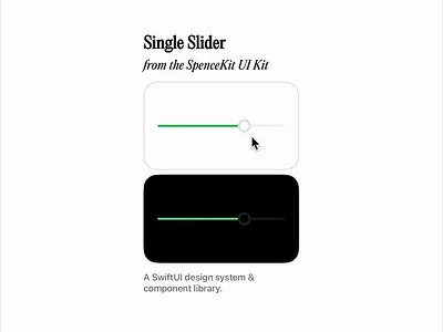 Single Thumb Slider animated animation design flat graphic design input ios range single slider swift swiftui thumb ui