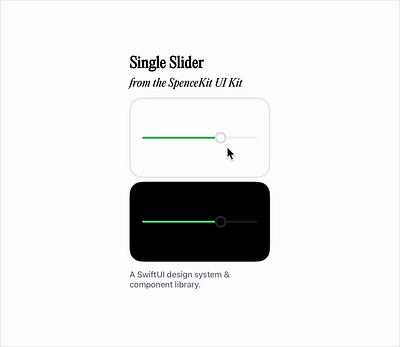 Single Thumb Slider animated animation design flat graphic design input ios range single slider swift swiftui thumb ui