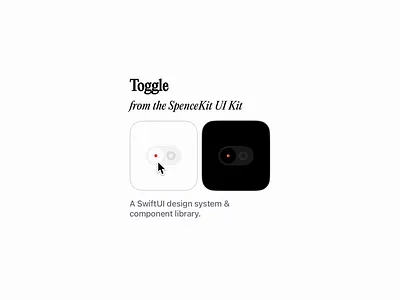 Toggle Component animated animation button component design flat graphic design input ios modern on off swift swiftui switch toggle ui