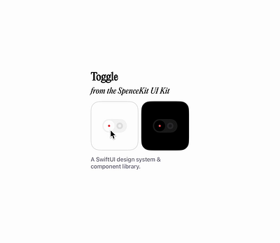 Toggle Component animated animation button component design flat graphic design input ios modern on off swift swiftui switch toggle ui