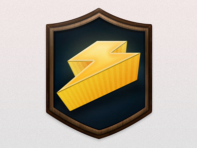 Lightning Bolt bolt crack! electric electricity fast icon lightning logo realistic shock storm yellow