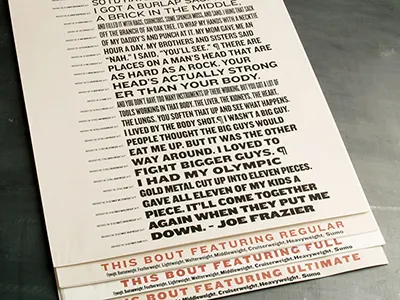 Knockout Book knockout poster type specimen typography