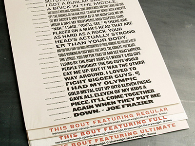 Knockout Book knockout poster type specimen typography