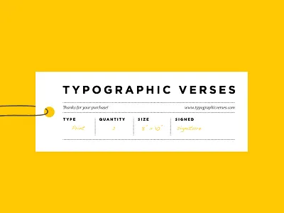 Tag chaparral gotham print tag yellow