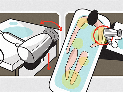 domestic accidents accidents home illustration vector