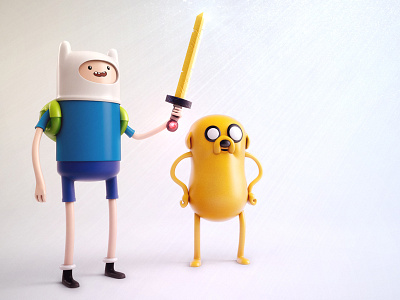 Finn and Jake 3d adventure time ben christie c4d finn jake modeling toys