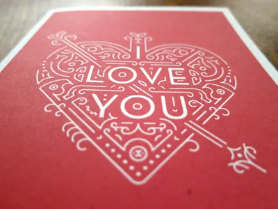 I Love You card