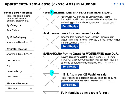 Quikr Website Wireframe blueprint button concept design font grid interface navigation pattern pitch responsive sketch ui ux web website wireframe