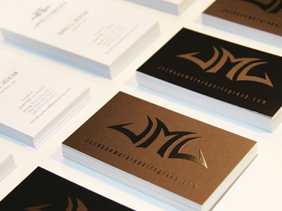 Jordan Fretz Design Jackson Motorsports Group Branding business cards jordan fretz design motorsports design spot varnish