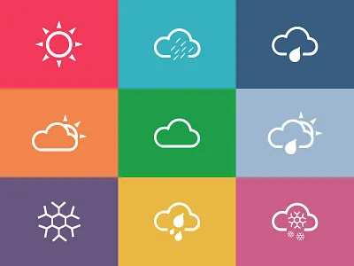 Icons For Weather App "Outside the window" icons weather