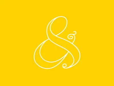 My First Ampersand ampersand typography yellow