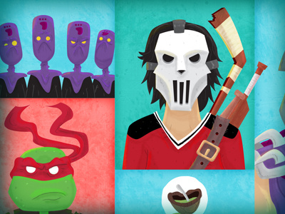 Heroes In A Half Shell Preview casey jones shredder foot clan ninja turtles raphael