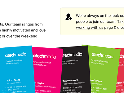 Meet the Team atech website