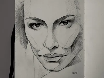 '13 Sketchbook Week #3 face moleskine pencil sketch sketchbook