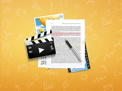 Site illustration app apple application clipper documents icon illustration ipad paper pen readdle