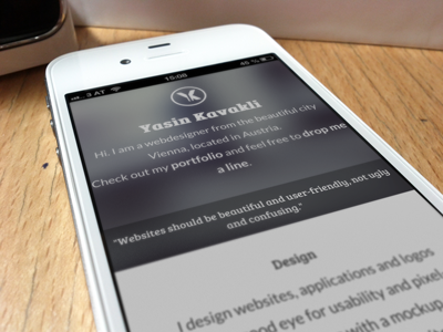 yasink.at - Portfolio redesign clean clean ui portfolio redesign responsive responsive design ui update v2